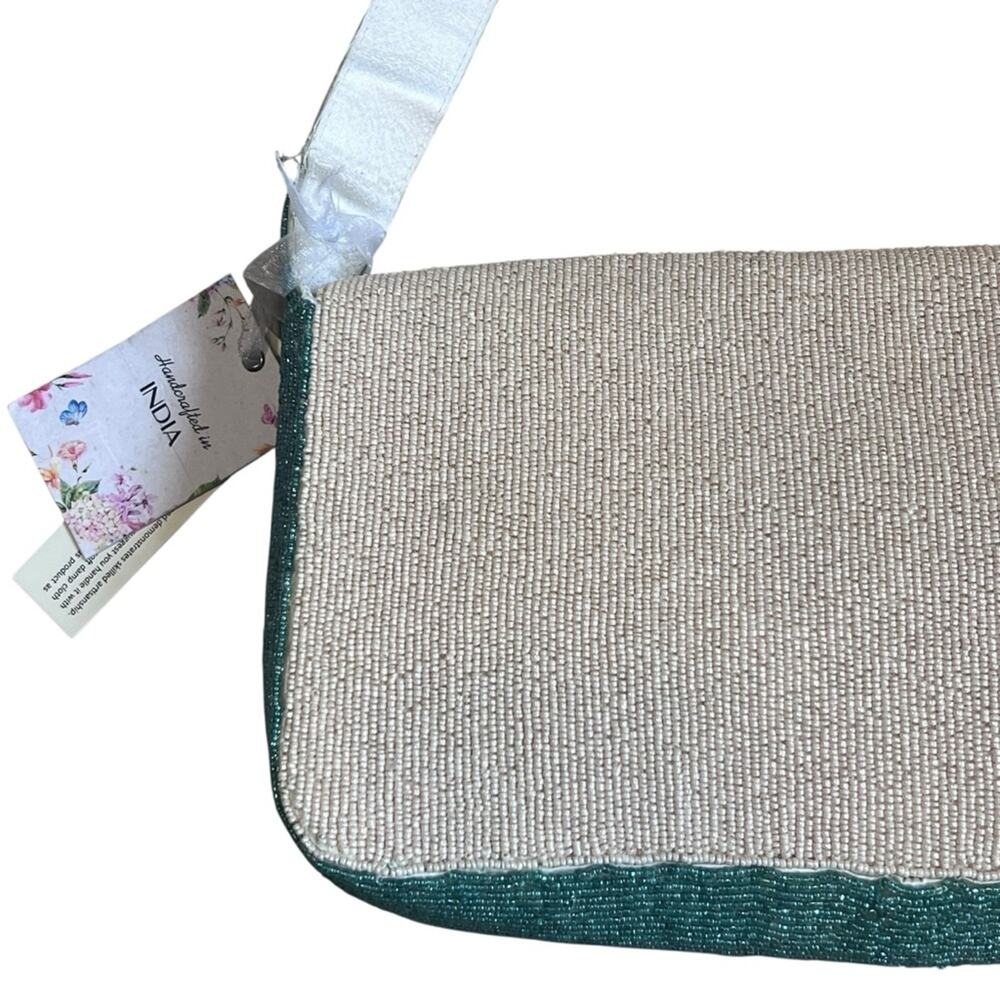 Handcrafted in India NWT Beaded Shoulder Bag Diver Swim Sun Viral TJ Maxx - Picture 9 of 14